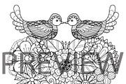 35 Valentine's coloring, an Animal Illustration by Somjai King (Thumbnail 11 of 36)