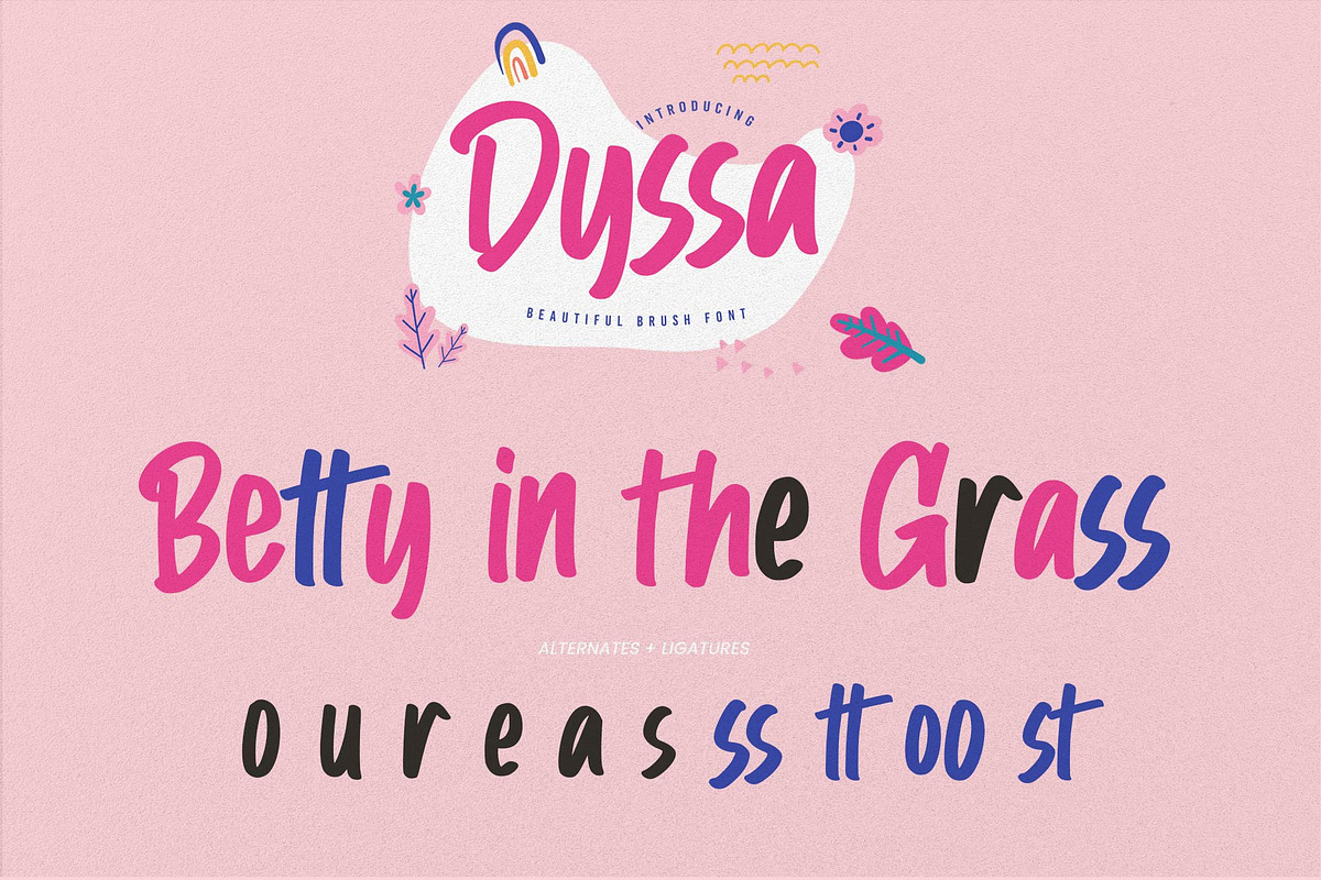Dyssa – Beautiful Brush Font, a Handwritten Font by Gassstype (Photo 7 of 8)