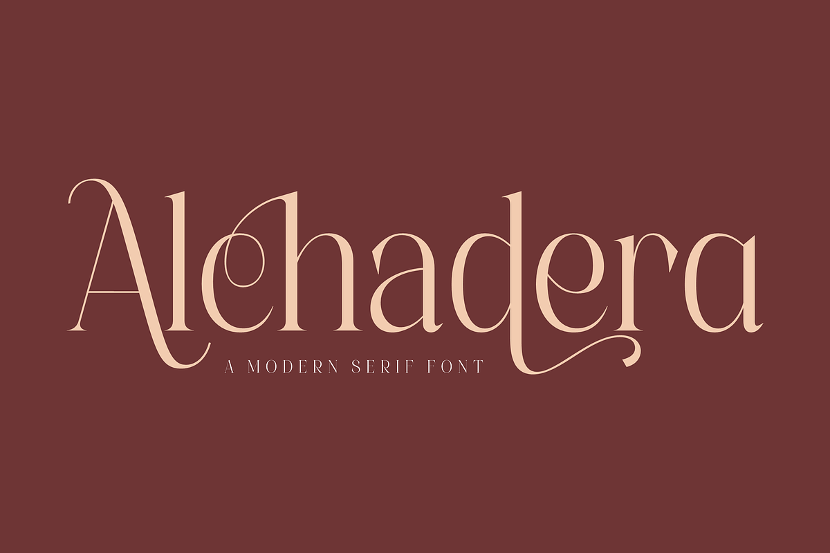 Alchadera A Modern Serif Font, a Serif Font by Storytype Studio (Photo 1 of 15)