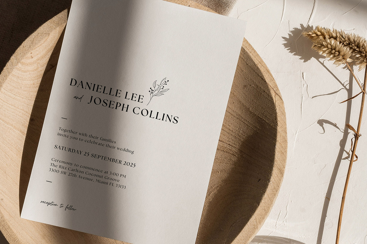 Minimalist Invitation Canva Template, an Invitation Template by microstd (Photo 2 of 6)