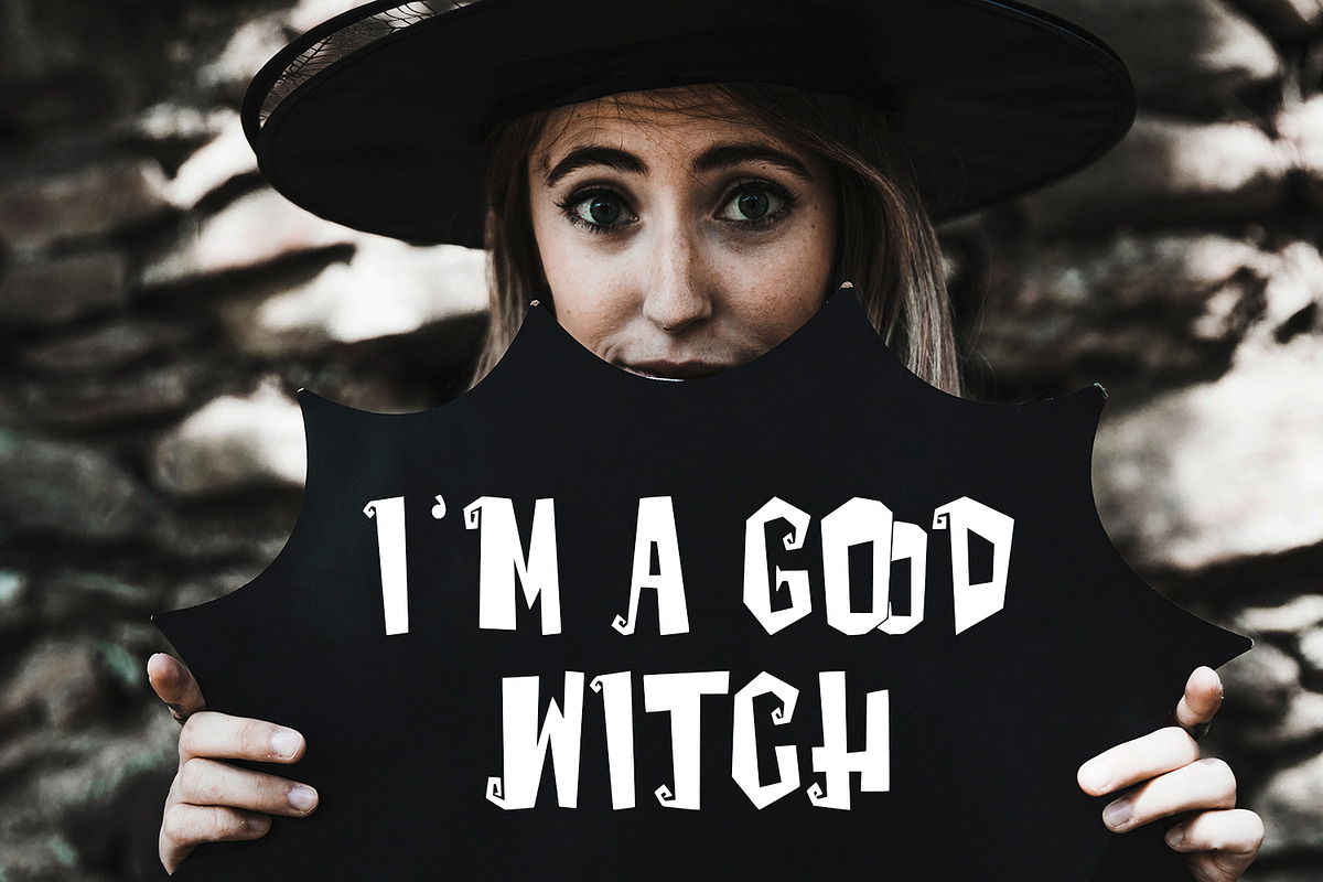 Magiblox Spooky Playful Horror Font, a Sans Serif Font by Maulana Creative (Photo 3 of 7)