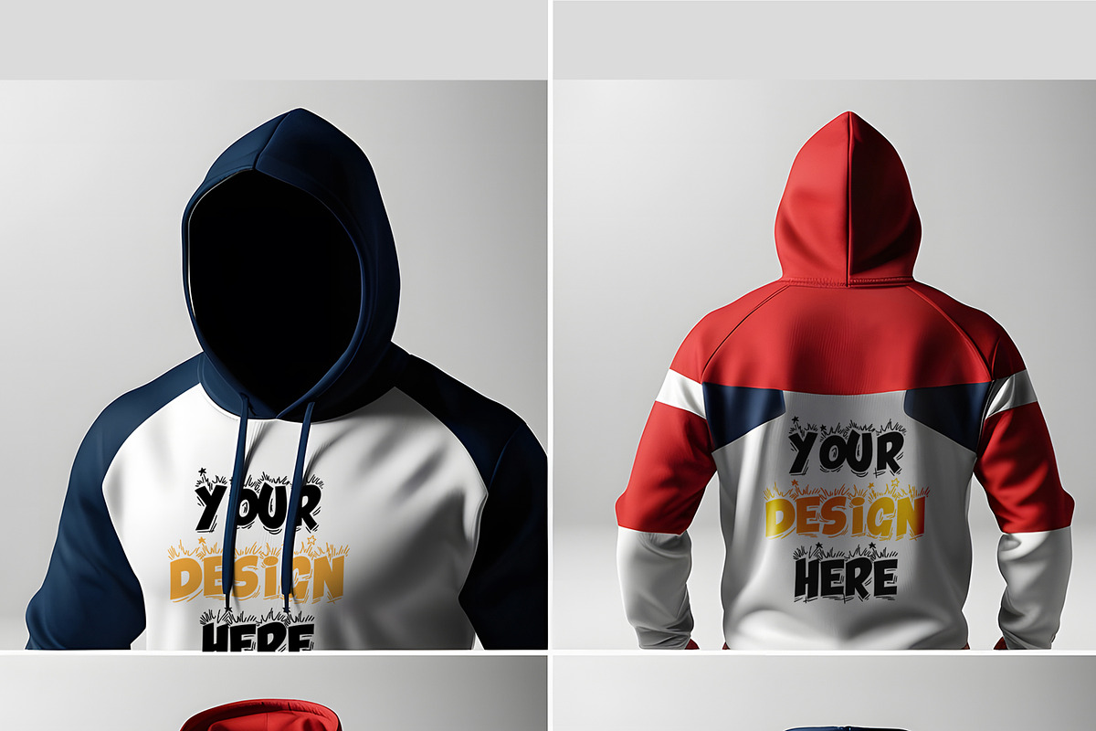 Hoodie Mockups Layout, an Advertising Mockup by CreativeShaper (Photo 2 of 3)
