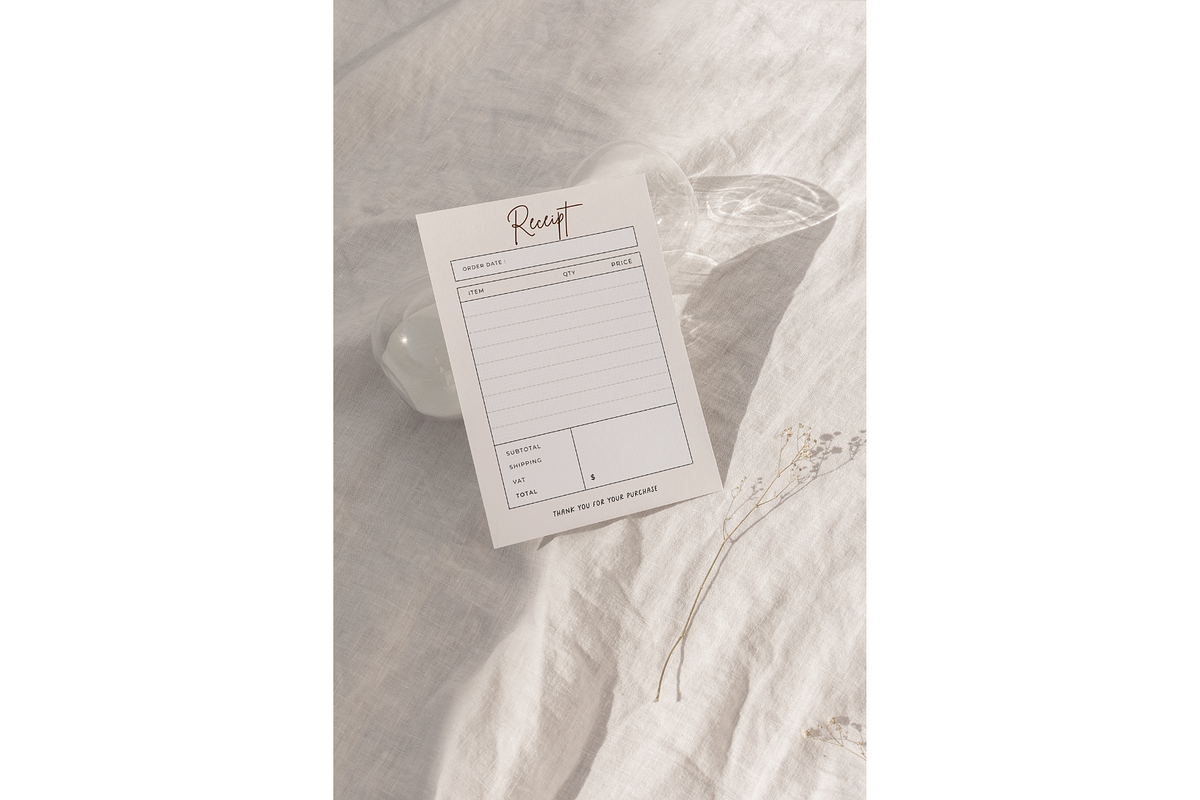 Receipt template for Canva Template, a Stationery Template by Hellohastore (Photo 7 of 10)