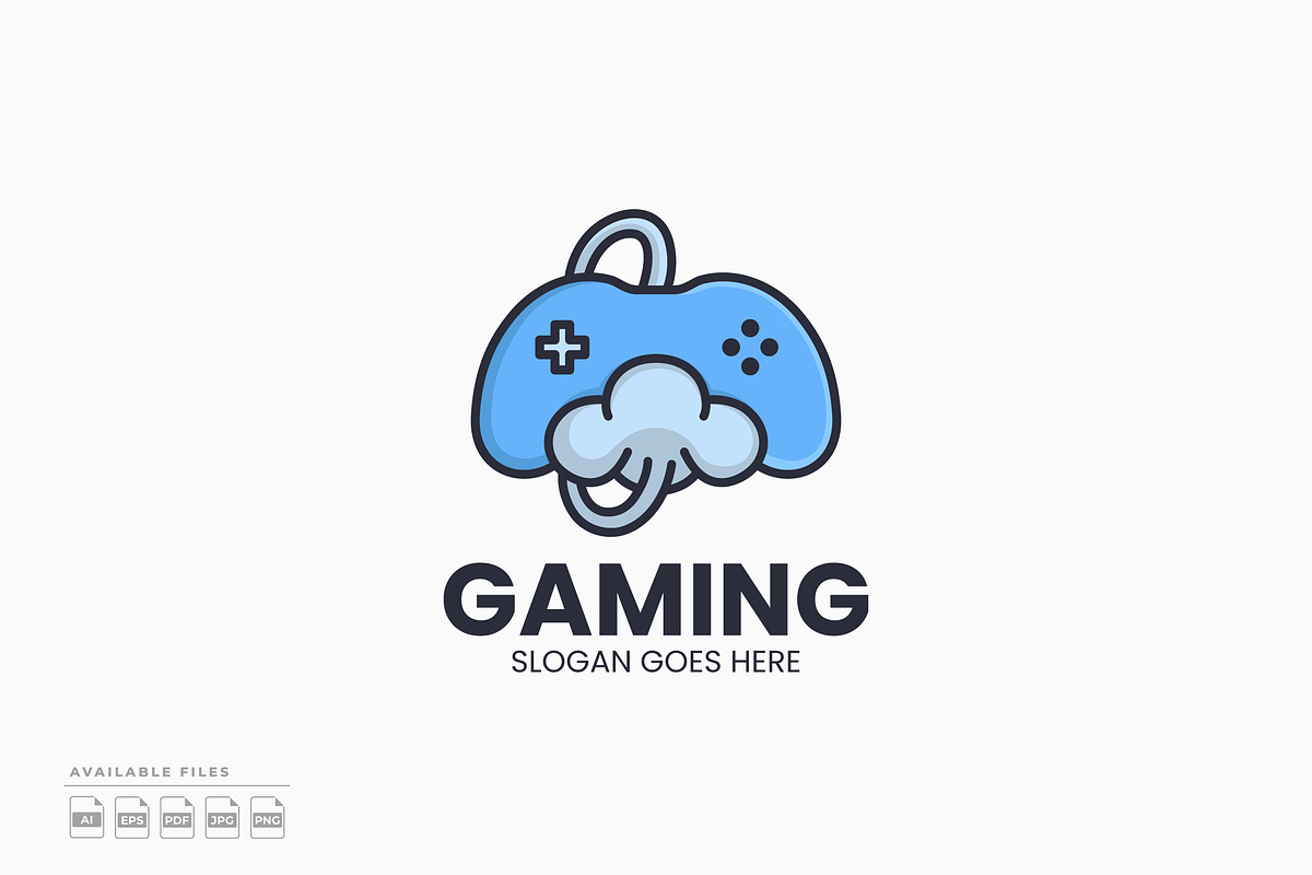 Cloud Gaming Logo, a Branding & Logo Template by Zeer Graphic