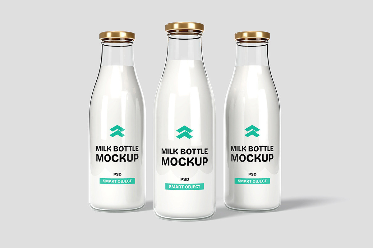 Milk Bottle - Mockup, a Product Mockup by Rometheme Std (Photo 5 of 5)