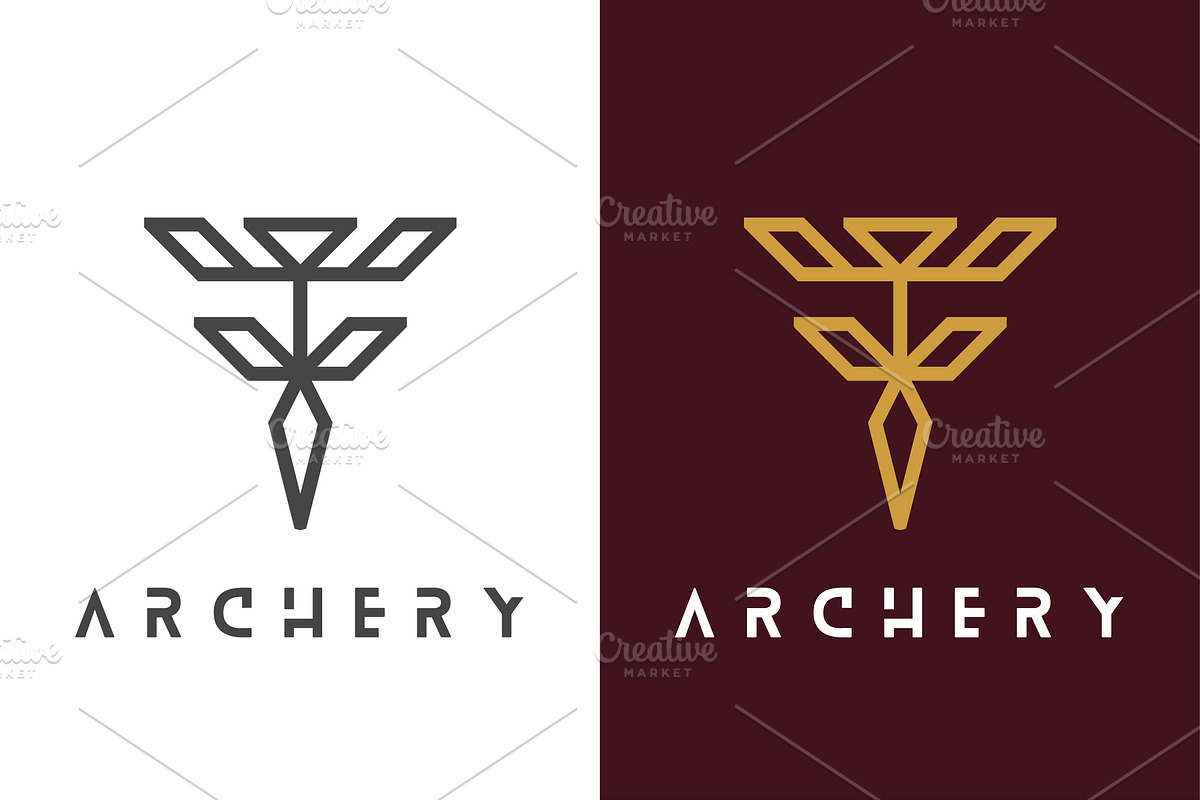 Archery Abstract Logo Design Icon, a Branding & Logo Template by Morvana Crew