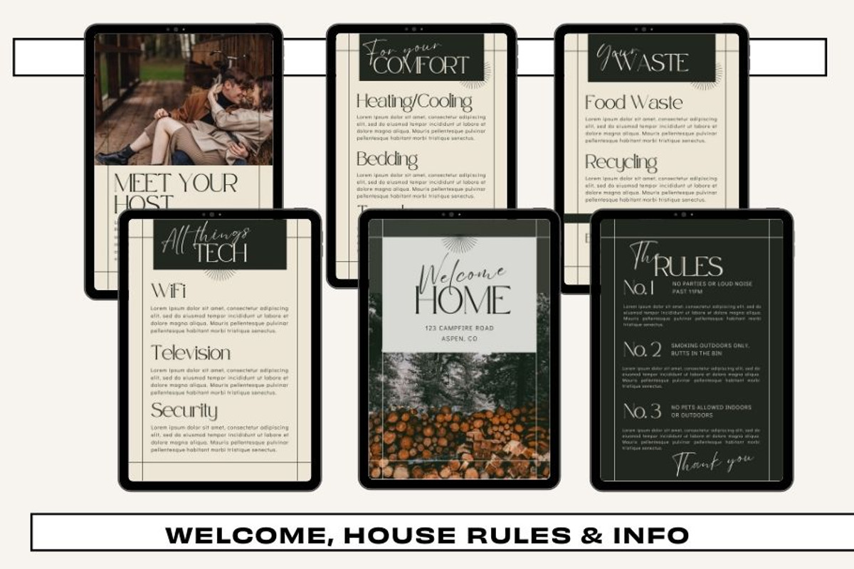 Airbnb Book - Modern Boho, a Household Mockup by Freedom Business Shop (Photo 4 of 9)