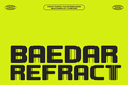 Baedar Refracted, a Sans Serif Font by Craft Supply Co. (Thumbnail 1 of 8)