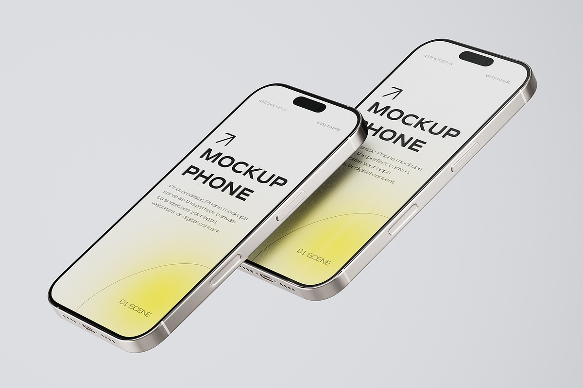 Phone App Promo Mockup, an iPhone Mockup by Pixel_Vision_Store (Photo 5 of 6)