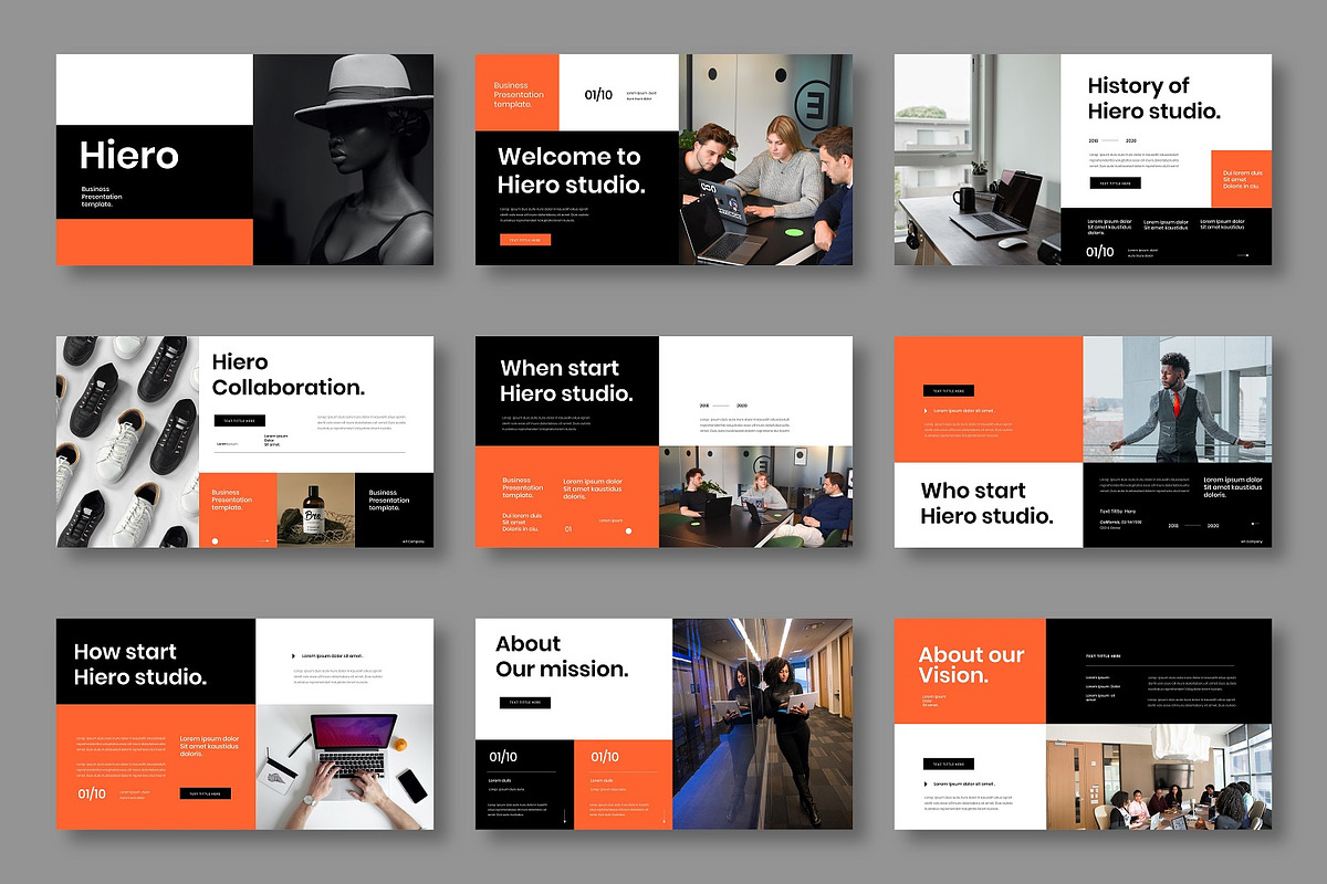 Hiero - Business Google Slide Templa, a Presentation Template by Dens Creative Studio (Photo 4 of 12)