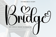 Bridge, a Handwritten Font by InermediaSTUDIO (Thumbnail 1 of 8)