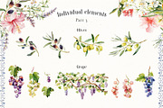 Watercolor Mediterranean summer life, a Decorative Illustration by Pamyatka Shop (Thumbnail 23 of 25)