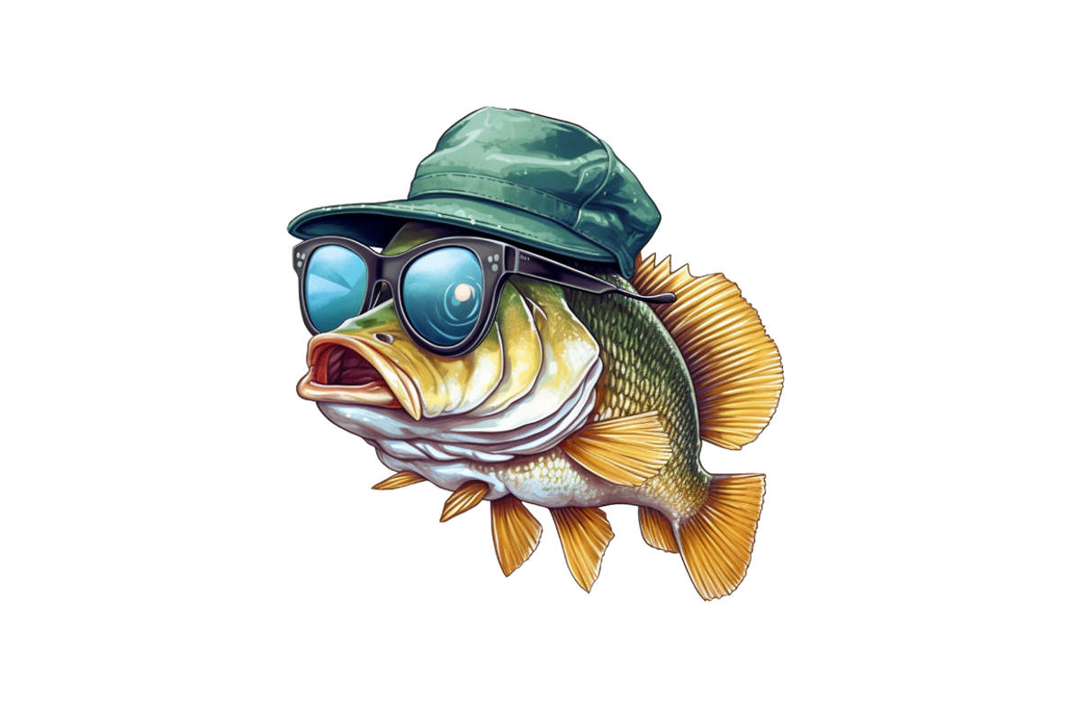 Cool Bass Fish Sublimation Clipart B, an Object Graphic by Regulrcrative (Photo 7 of 7)