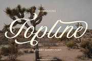 Topline – Elegant Script Typeface, a Script Font by Arendxstudio (Thumbnail 1 of 10)