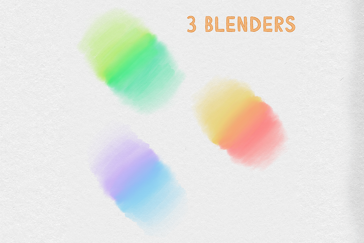 Copic inspired Marker Brush Set, a Brush Add-On by Disyukov (Photo 3 of 7)