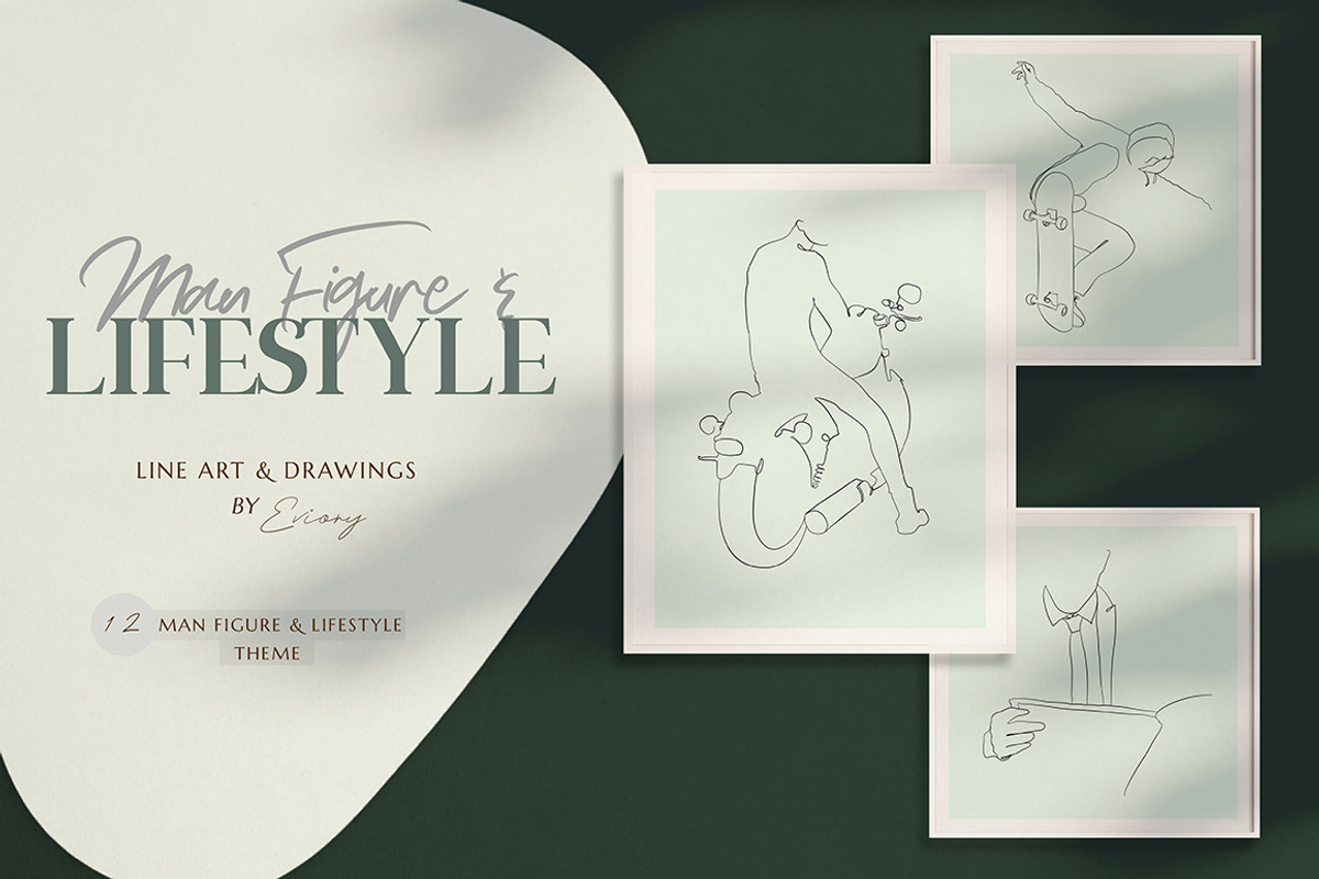 BUNDLE Line Art and illustrations, a Decorative Illustration by Eviory (Photo 23 of 28)