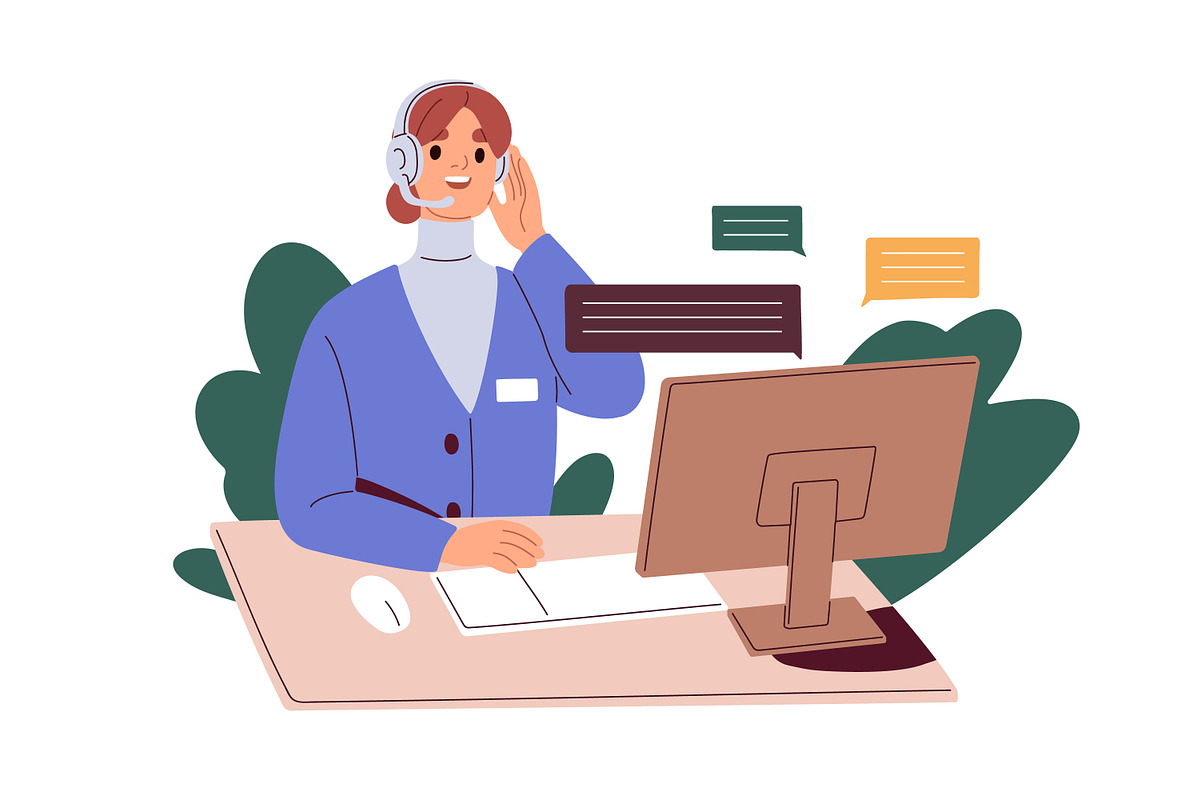 Business people during work call set, a Work Illustration by Good Studio (Photo 7 of 7)