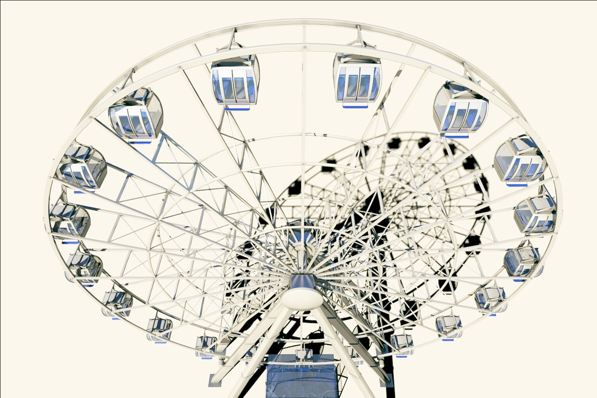 Ferris wheel 3d model vray, an Architecture 3D Model by konstantin.ermolaev (Photo 4 of 9)