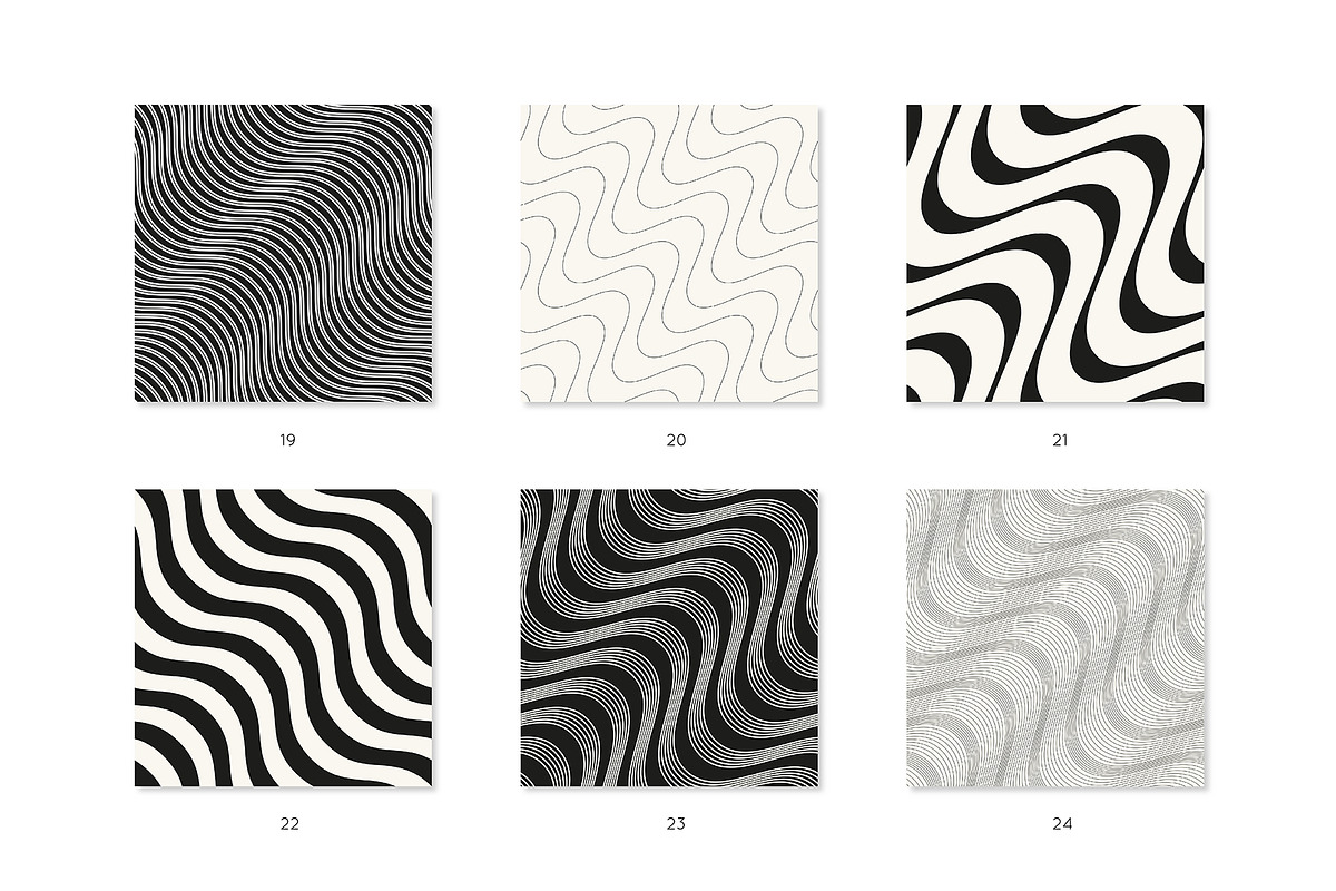 Contempo. Seamless Patterns Set, a Pattern Graphic by Curly_Pat (Photo 5 of 7)