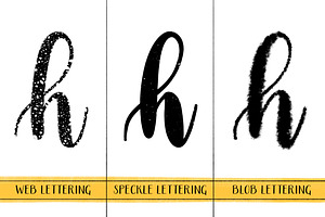 Textured Lettering Brushes Set 2