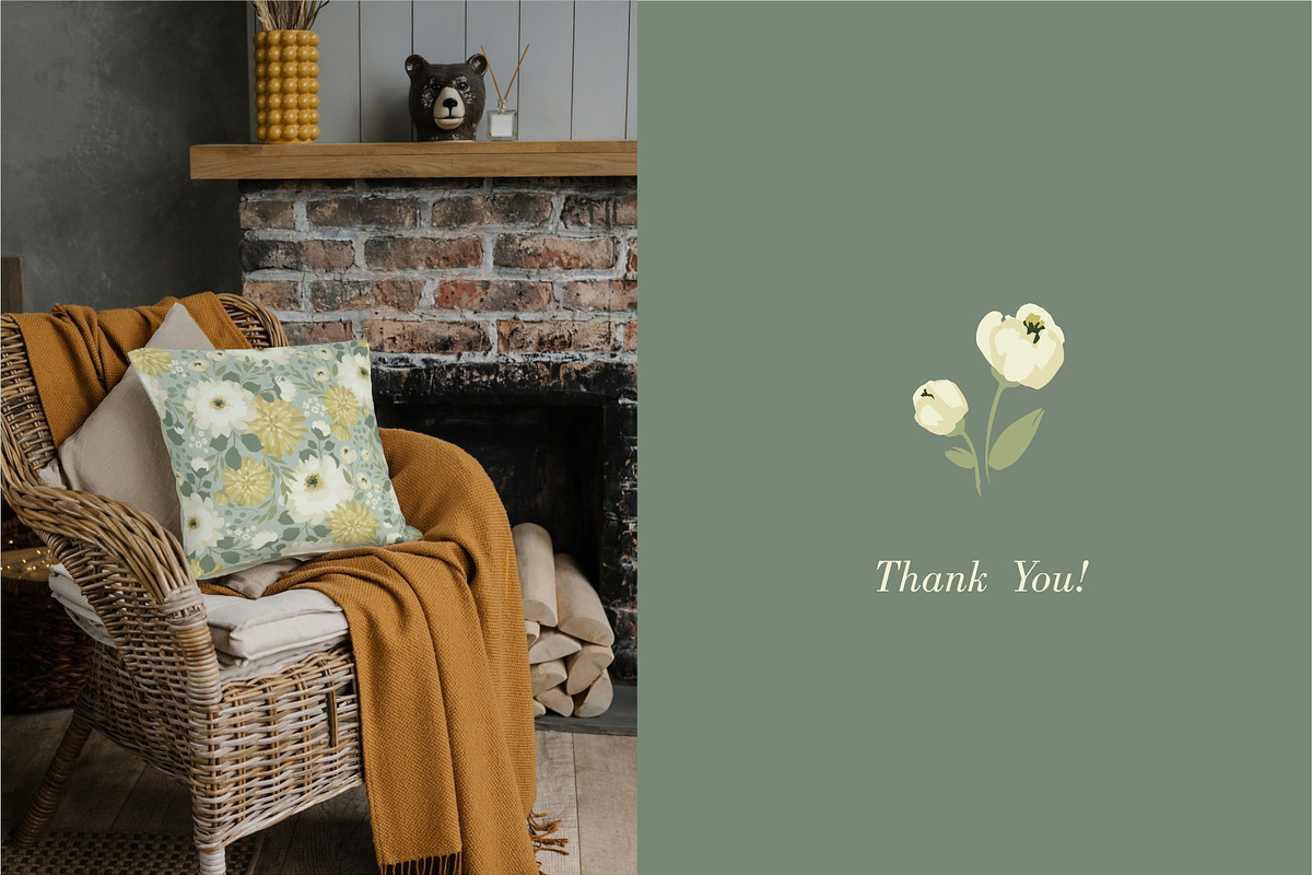 English Garden. Seamless patterns, a Pattern Graphic by Nadia Grapes (Photo 7 of 7)