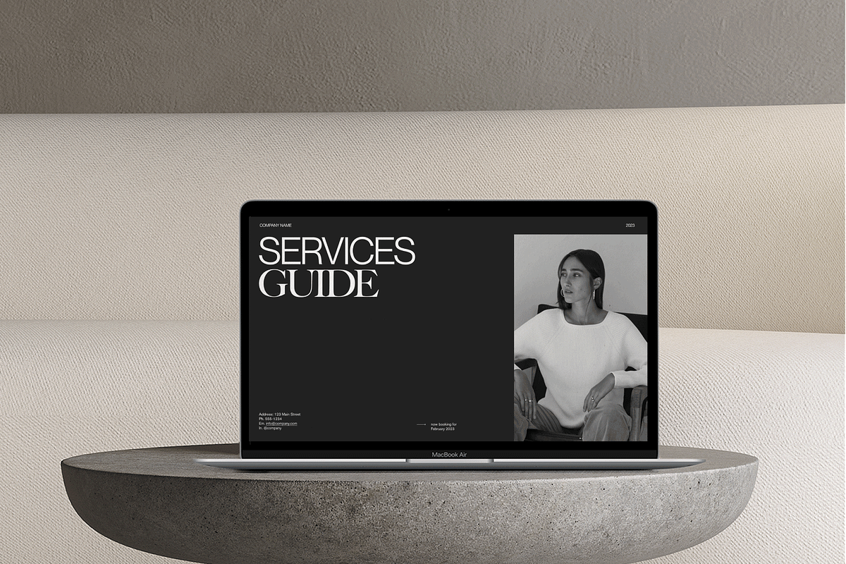 Photographer Services Guide, a Presentation Template by Lesse Studio (Photo 1 of 6)
