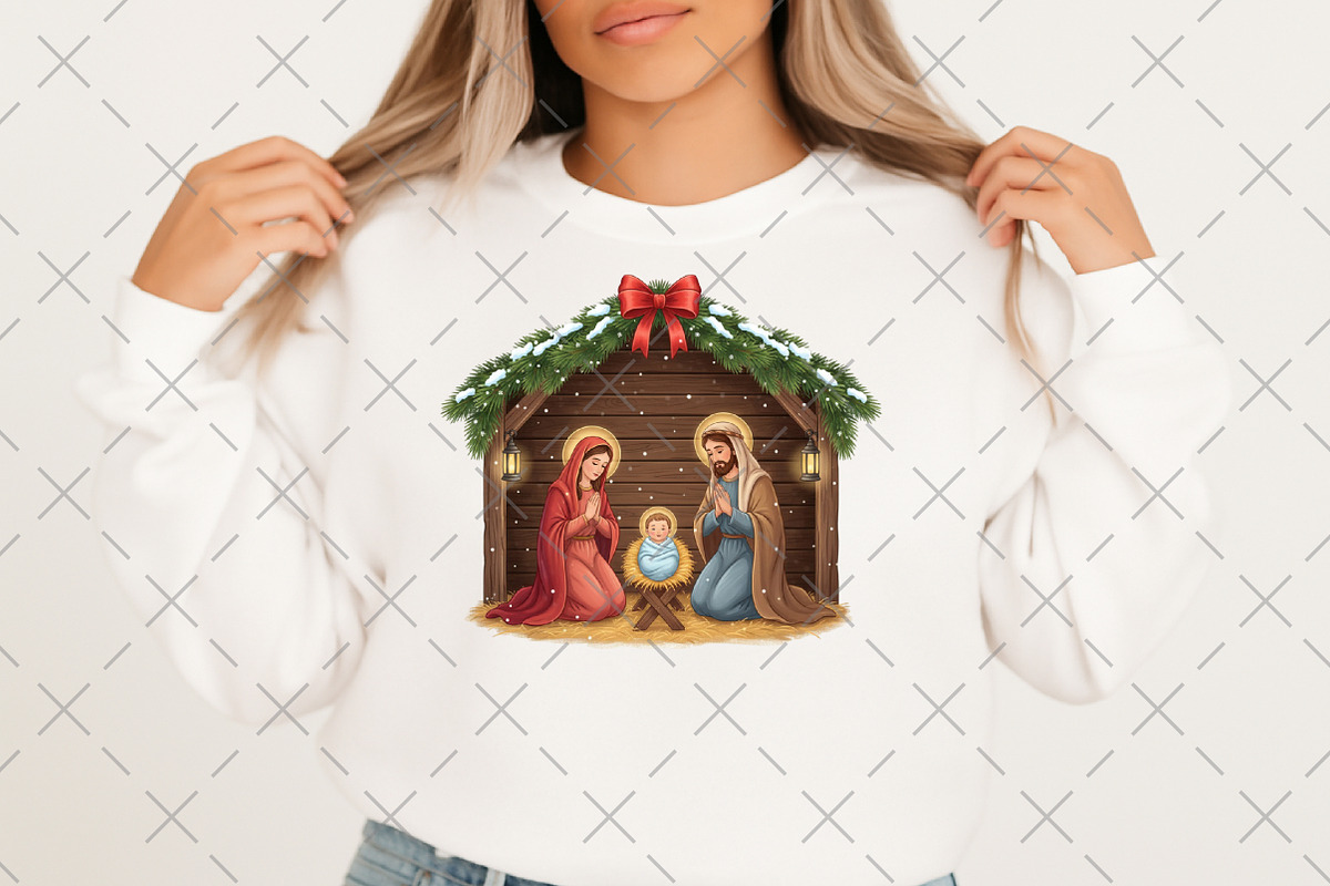 Nativity Scene Christmas Png, an Illustration by Craft Nest (Photo 2 of 6)