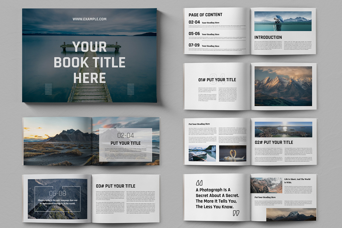 Landscape Book Design Layout, a Magazine Template by ContestDesign (Photo 1 of 5)