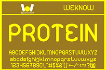 Protein font