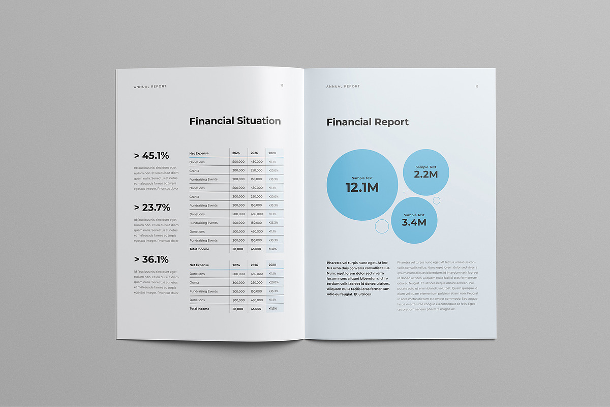 Annual Report | Canva & InDesign, a Brochure Template by HiveArts (Photo 7 of 9)
