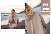 Mockup Hoodie Summer White, By AI, a Hoody Mockup by McLittle Stock (Thumbnail 1 of 2)