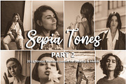 20 Lightroom Presets Sepia Tones p2, a Preset Add-On by PerfectStudioPresets (Thumbnail 1 of 10)