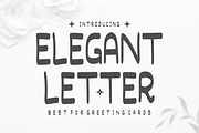 Elegant Letter - Cute Display Font, a Handwritten Font by KiddoGlyphs Studio (Thumbnail 1 of 3)