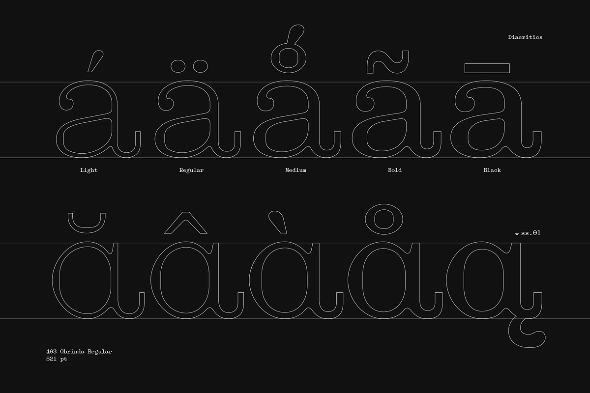 403 Obrinda - Serif Mono, a Serif Font by 403 Type Foundry (Photo 3 of 15)