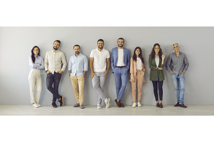 Portrait of a team consisting of men, a Person Photo by StudioRomantic