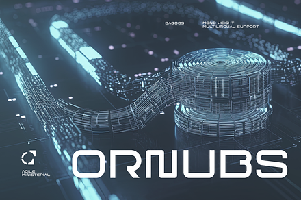 Ornubs Font, a Sans Serif Font by baqoos