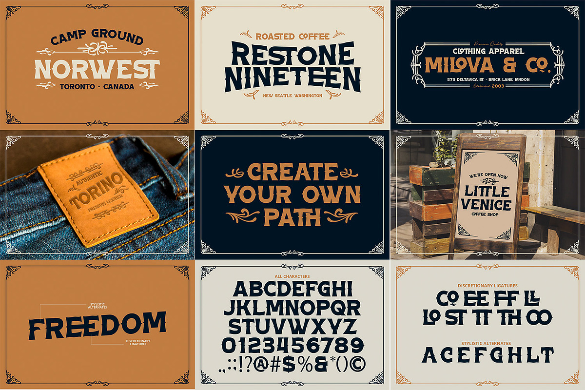 Vintage Font Bundle 5, a Symbol Font by Vintage Division (Photo 6 of 12)