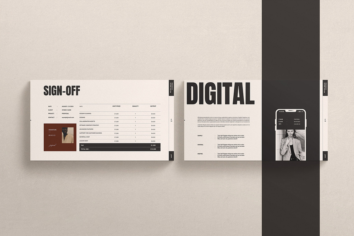 Proposal Presentation Template, a Presentation Template by E-Type (Photo 2 of 7)