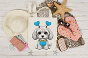 Dog Valentines Png, Faux Dog Heart, an Illustration by Designking (Thumbnail 3 of 6)