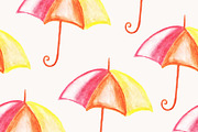 Seamless Pattern with Umbrellas, a Pattern Graphic by alexmakarova (Thumbnail 1 of 2)