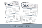 Real Estate Seller Questionnaire, a Stationery Template by Jennifer Magri Templates (Thumbnail 3 of 8)