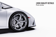 Super Performance Sport Coupe Set, an Advertising Mockup by Halal Graphic Studio (Thumbnail 4 of 12)