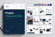 Project Proposal Template, a Brochure Template by DesignCrest (Thumbnail 1 of 13)