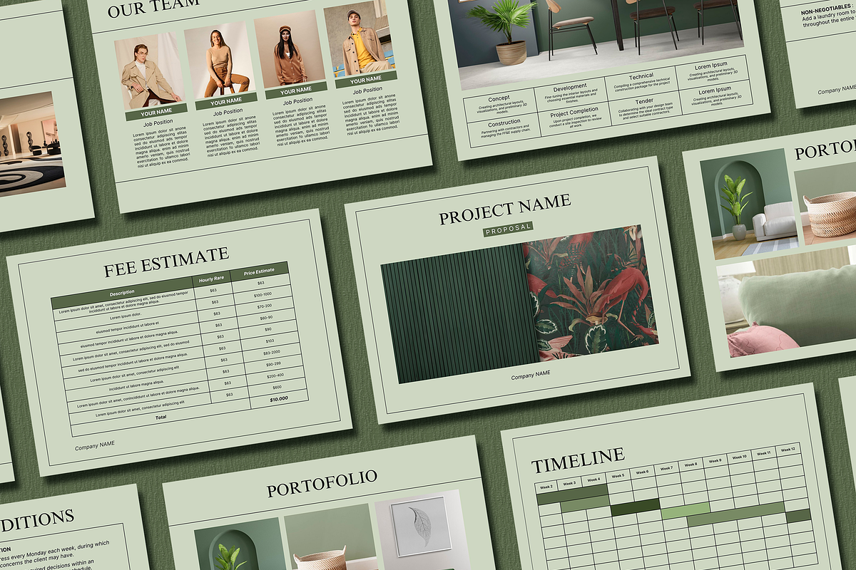 SAGE - Interior Design Proposal, a Presentation Template by SKY CREATION