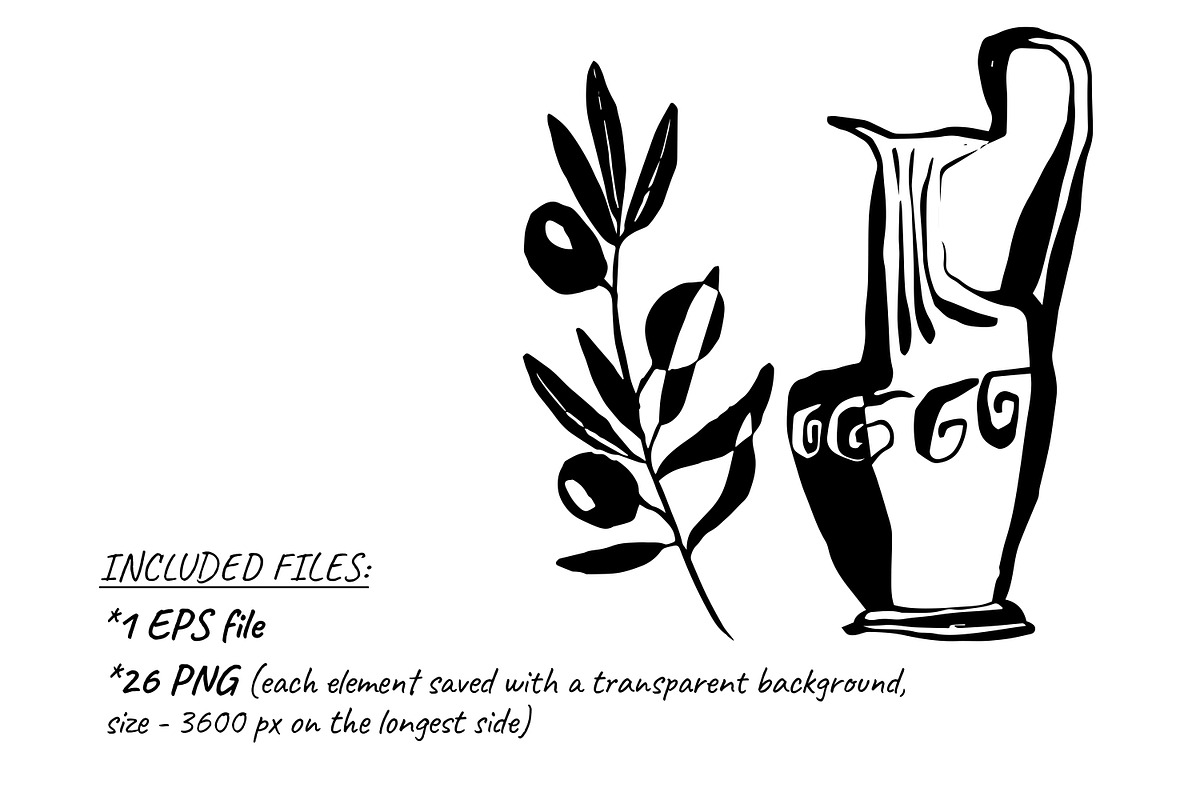 Ancient Greece clipart set, an Object Graphic by SweetRenieDesigns (Photo 3 of 3)