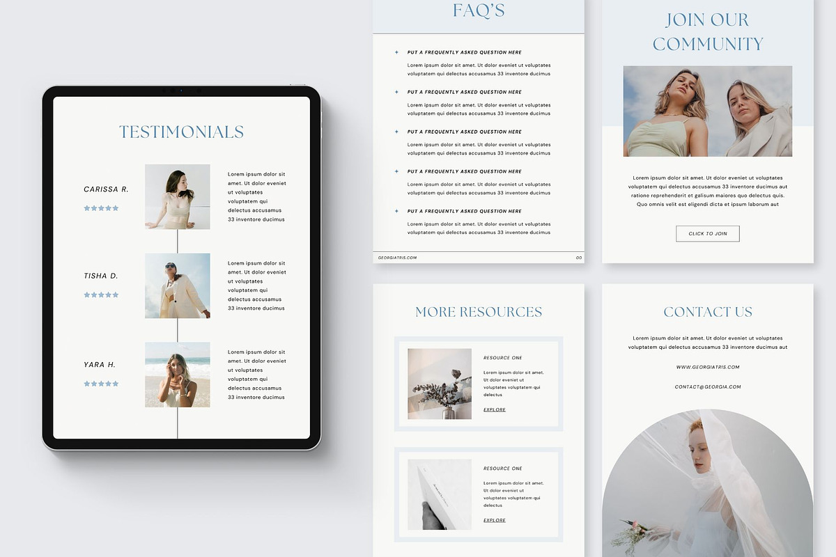 E-book Canva Template | Indigo, a Print Template by BoldNStudio (Photo 9 of 10)