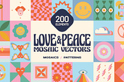 200 Vector Mosaics & Patterns, a Pattern Graphic by assetpro.design (Thumbnail 1 of 16)