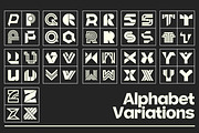 Letter Logo Template Vol 3, a Solid Icon by Tekuni (Thumbnail 11 of 12)