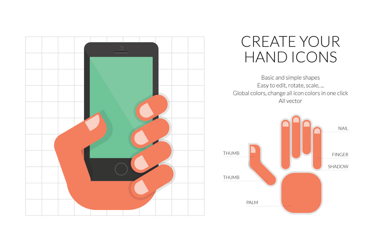 24 Hand Icon Vector, a Graphic by creativebythesea (Photo 3 of 3)