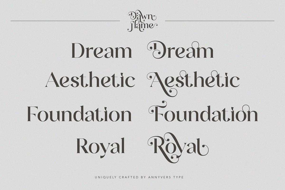 Dawn Flame – A Timeless Serif, a Serif Font by Annivers Type (Photo 5 of 10)